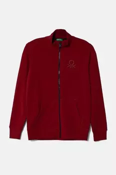 Хлопковая толстовка United Colors of Benetton для мальчиков и девочек, гранатовый