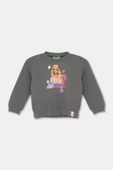 Хлопковая толстовка United Colors of Benetton для малышей, серый