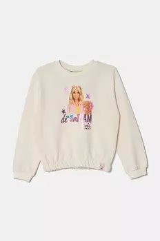 Хлопковая толстовка United Colors of Benetton для малышей, бежевый