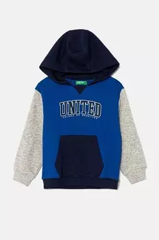 Хлопковая толстовка United Colors of Benetton для мальчиков и девочек, мультиколор