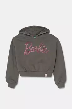 Хлопковая толстовка United Colors of Benetton для мальчиков и девочек, серый