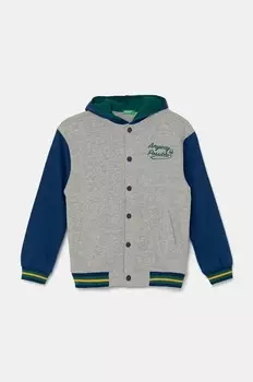 Хлопковая толстовка United Colors of Benetton для мальчиков и девочек, серый