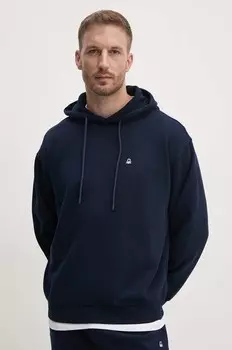 Хлопковая толстовка United Colors of Benetton, темно-синий