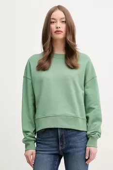 Хлопковая толстовка United Colors Of Benetton, зеленый