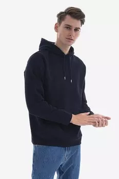Хлопковая толстовка Vagn Classic Hood Norse Projects, темно-синий