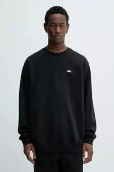 Хлопковая толстовка Vans, черный