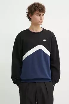 Хлопковая толстовка Vans, синий