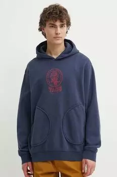 Хлопковая толстовка Vans, темно-синий
