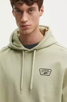 Хлопковая толстовка Vans, зеленый