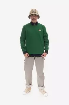 Хлопковая толстовка Vardag Fjallraven, зеленый