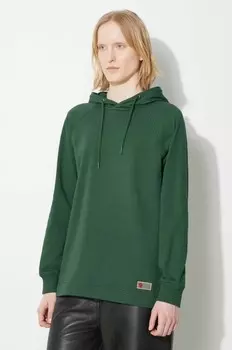 Хлопковая толстовка Vardag Hoodie W Fjallraven, бирюзовый