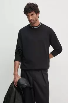 Хлопковая толстовка Versace Jeans Couture, черный