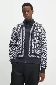 Хлопковая толстовка Versace Jeans Couture, черный