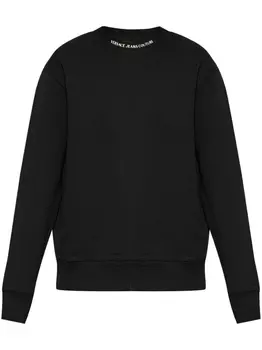 Хлопковая толстовка Versace Jeans Couture, черный