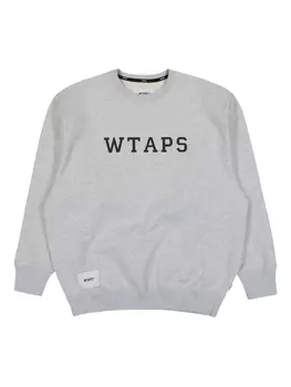 Хлопковая толстовка WTAPS, серый