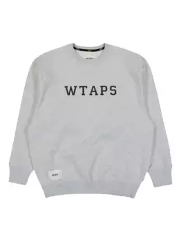 Хлопковая толстовка WTAPS, серый
