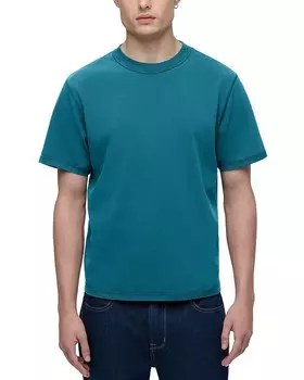 Хлопковая тяжелая футболка Hudson, синий