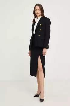 Хлопковая юбка Answear Lab, черный
