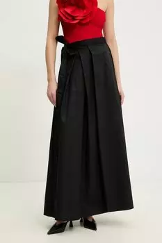 Хлопковая юбка Answear.Lab, черный