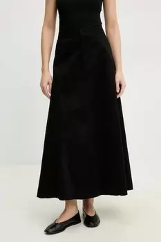 Хлопковая юбка Answear.Lab, черный