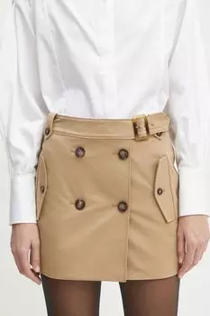 Хлопковая юбка Bardot, бежевый