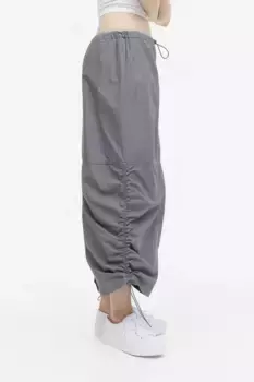 Хлопковая юбка H&M, серый