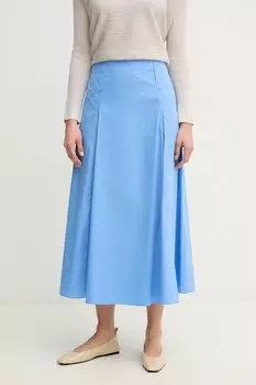 Хлопковая юбка Max&Co., синий