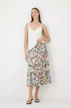 Хлопковая юбка Medicine, бежевый