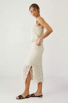 Хлопковая юбка Medicine, бежевый