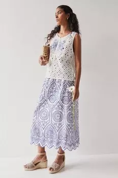 Хлопковая юбка Medicine, синий