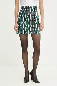 Хлопковая юбка Morgan, бежевый