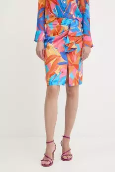 Хлопковая юбка Morgan, оранжевый