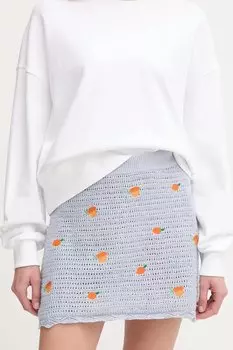 Хлопковая юбка Olaya skirt Pepe Jeans, синий