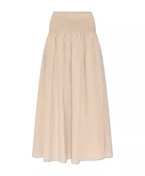 Хлопковая юбка Rag & Bone, бежевый