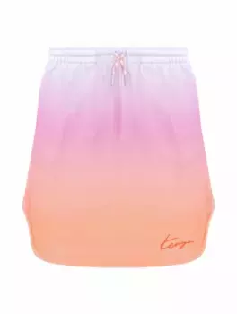 Хлопковая юбка с принтом тай-дай Kenzo, мультиколор