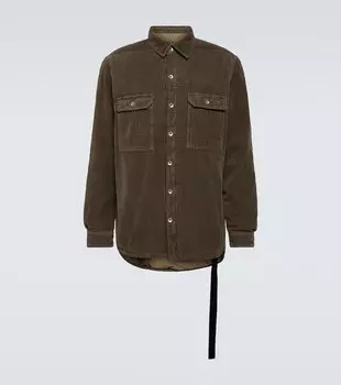 Хлопковая вельветовая куртка Drkshdw By Rick Owens, коричневый