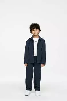 Хлопковая верхняя рубашка Arket, синий