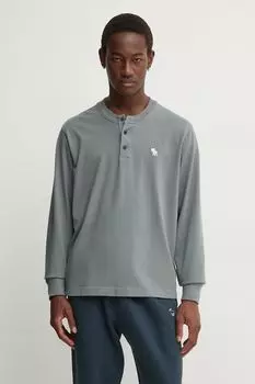 Хлопковая водолазка Abercrombie & Fitch, серый