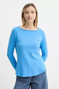 Хлопковая водолазка American Vintage, фиолетовый