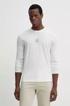 Хлопковая водолазка Armani Exchange, белый