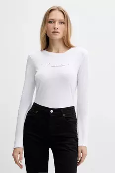 Хлопковая водолазка Armani Exchange, белый