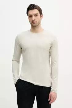 Хлопковая водолазка Boss Orange, бежевый