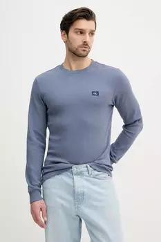 Хлопковая водолазка Calvin Klein Jeans, синий