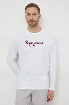 Хлопковая водолазка Eggo Long Pepe Jeans, белый
