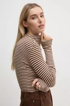 Хлопковая водолазка ELIF Pepe Jeans, бежевый