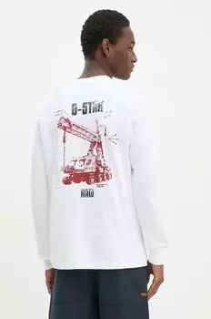 Хлопковая водолазка G-Star, белый