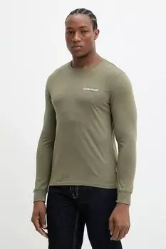 Хлопковая водолазка Guess Jeans, зеленый