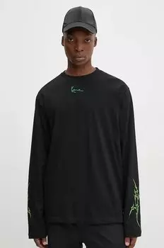 Хлопковая водолазка Karl Kani, черный