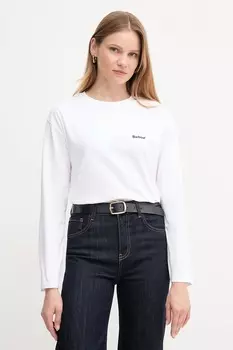 Хлопковая водолазка LAVENSDALE Barbour, белый