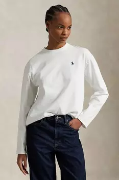 Хлопковая водолазка Polo Ralph Lauren, белый